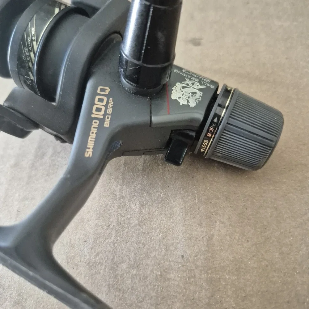 Shimano Vintage Spinning Reel AX 100Q Rear Drag Used Fishing